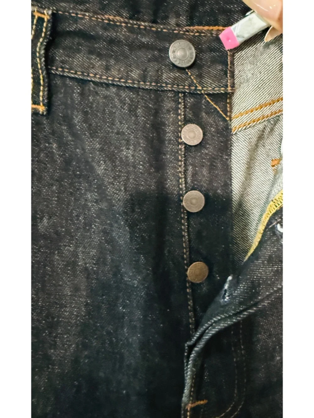 Levi Mens 501 Straight Leg Dark Blue Jeans w36 32L,